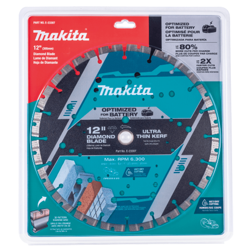 12" Segmented General Purpose Thin Kerf Diamond Blade Alt 10 - Image