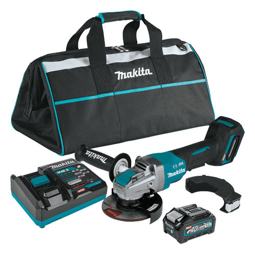 4-1/2" x 5" 40V max XGT Brushless Cordless X-LOCK Paddle Switch Angle Grinder Kit with Electric Brake (4.0Ah) Main - Image