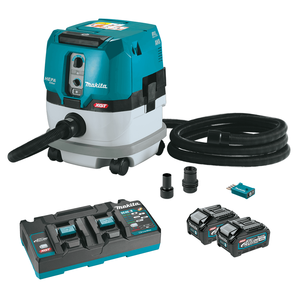 40V max XGT 2.1 Gallon Brushless Cordless HEPA Filter Dry Dust Extractor Kit with AWS (4.0Ah) Main - Image