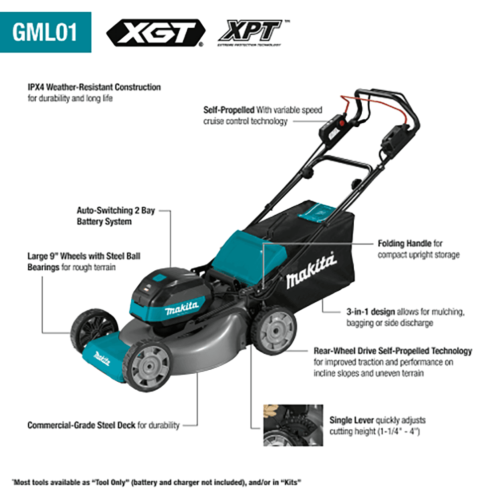 40V Max XGT Brushless 21" Self‑Propelled Commercial Lawn Mower Kit (8.0Ah) Alt 2 - Image