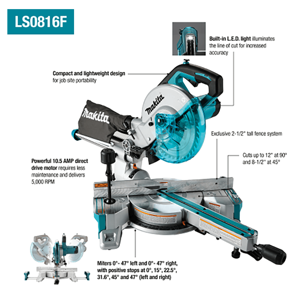 8‑1/2" Slide Compound Miter Saw Alt 1 - Image
