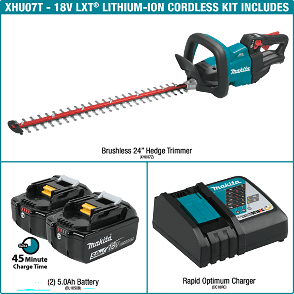 44-1/4" 18V LXT Lithium‑Ion Brushless Cordless Hedge Trimmer Kit (5.0Ah) Alt 5 - Image