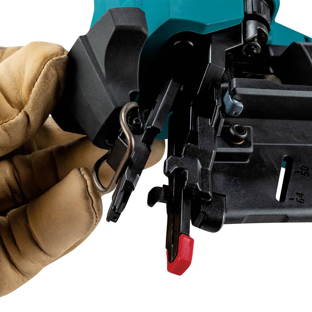 Makita XNB06Z Feature Shot (tool free jam release open)