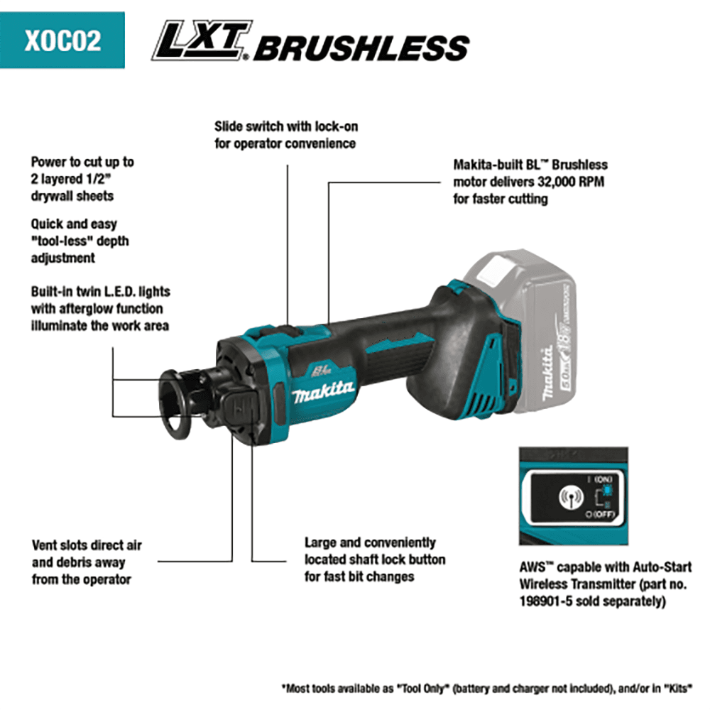18V LXT Lithium‑Ion Brushless Cordless Cut‑Out Tool, Tool Only Alt 1 - Image