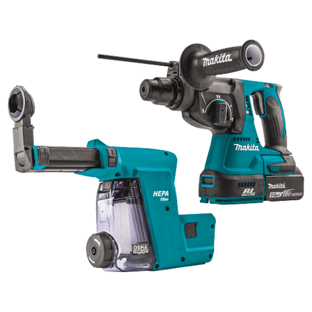 18V LXT Lithium‑Ion Brushless Cordless 1" SDS‑PLUS Rotary Hammer Kit with HEPA Dust Extractor Attachment (5.0Ah) Alt 7 - Image