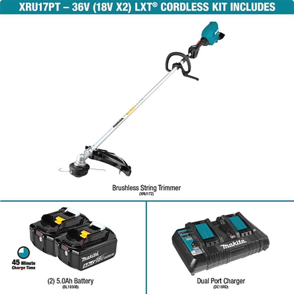 XRU17PT 36V LXT Brushless String Trimmer Kit (5.0Ah) Alt 14 - Image