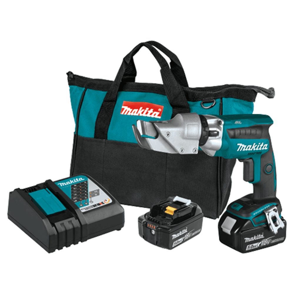 18V LXT Lithium‑Ion Brushless Cordless 18 Gauge Offset Shear Kit (5.0Ah) Main - Image