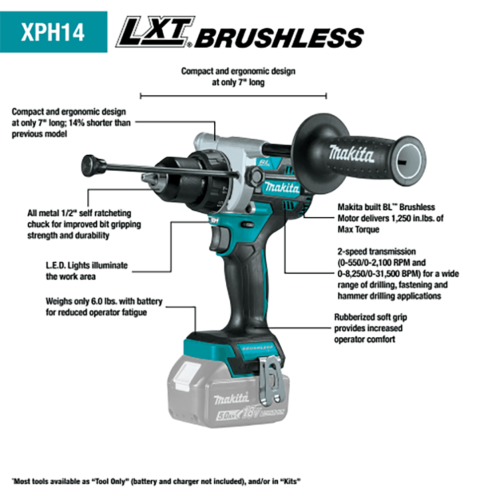 18V LXT Lithium‑Ion Brushless Cordless Combo Kit (5.0Ah) Alt 8 - Image
