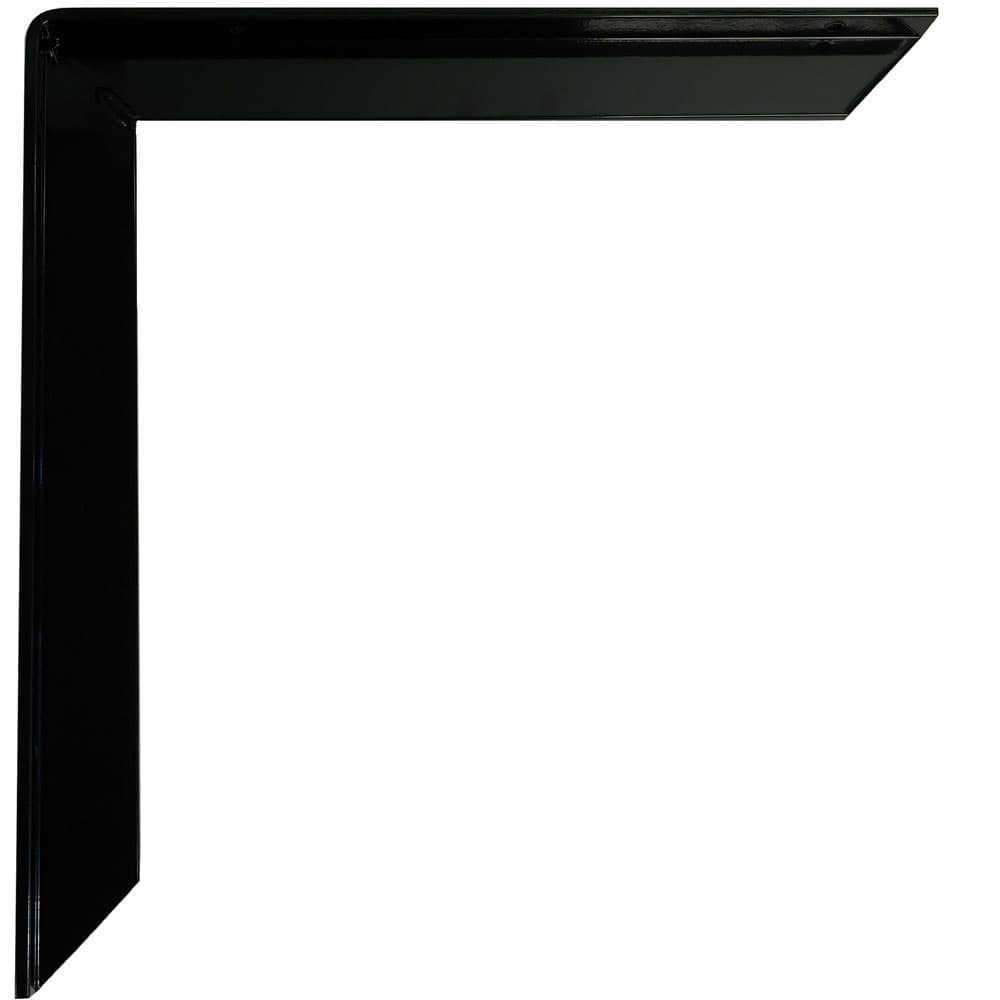 12" Aluminum Counter & Support Bracket, Powder Coat Black Finish-Main Image