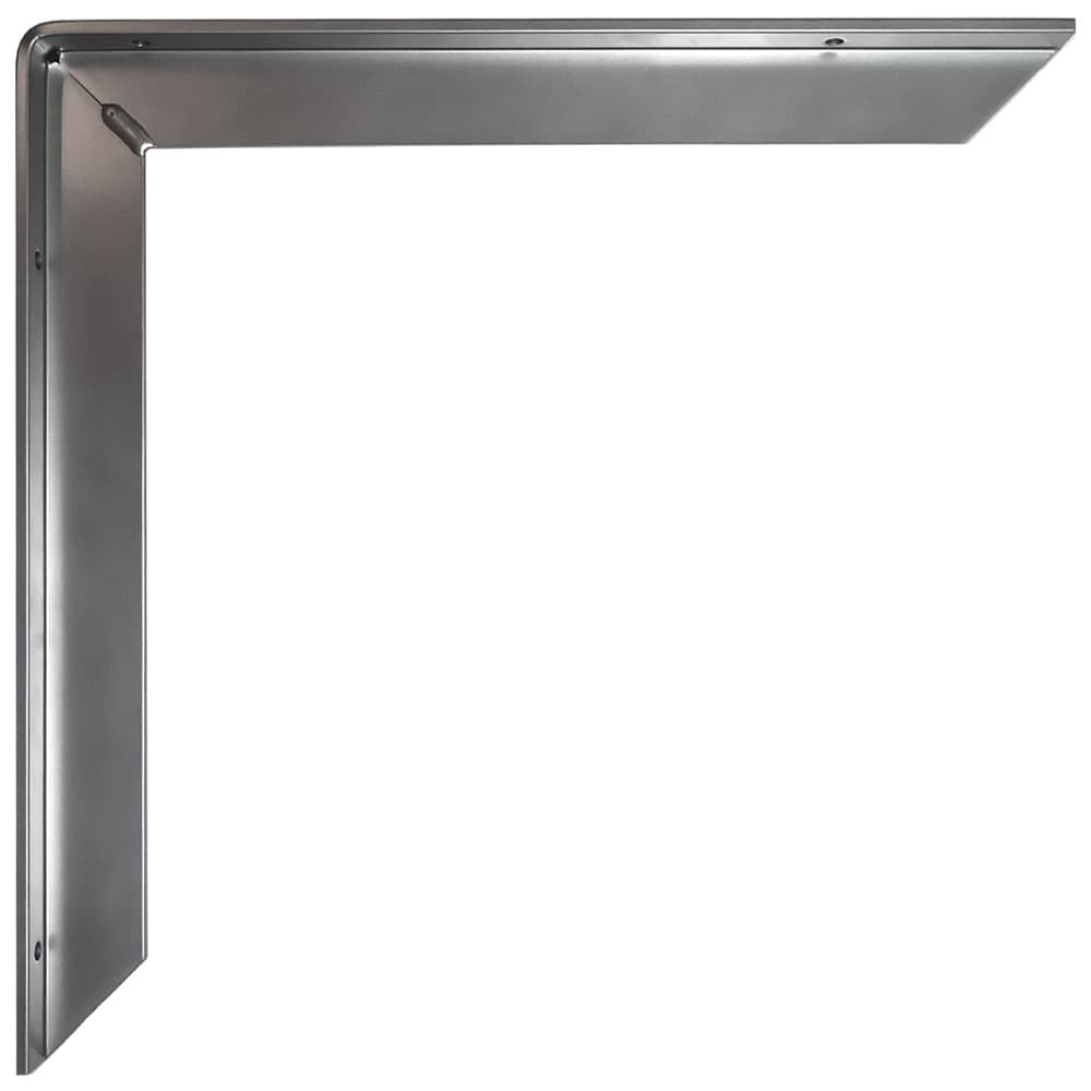 12" Aluminum Counter & Support Bracket, Powder Coat Chrome Finish-Main Image