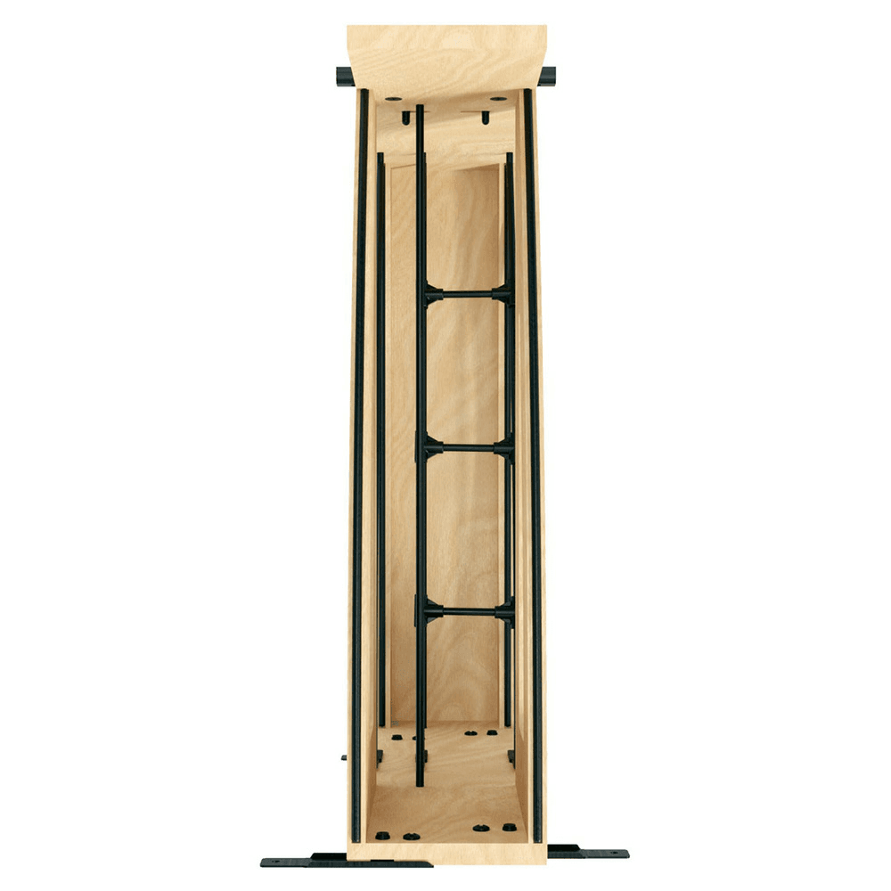 5" Craftsman Base Cabinet Pullout with Tray Divider/Foil Wrap Holder for 9" Base Cabinets, Light Brown Alt 4 - Image