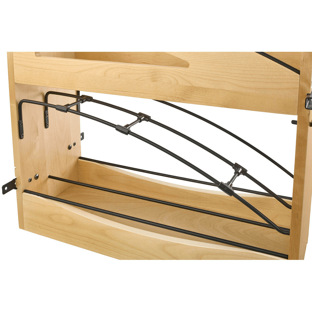 8" Craftsman Base Cabinet Pullout with Tray Divider/Foil Wrap Holder for 12" Base Cabinets, Light Brown Alt 7 - Image
