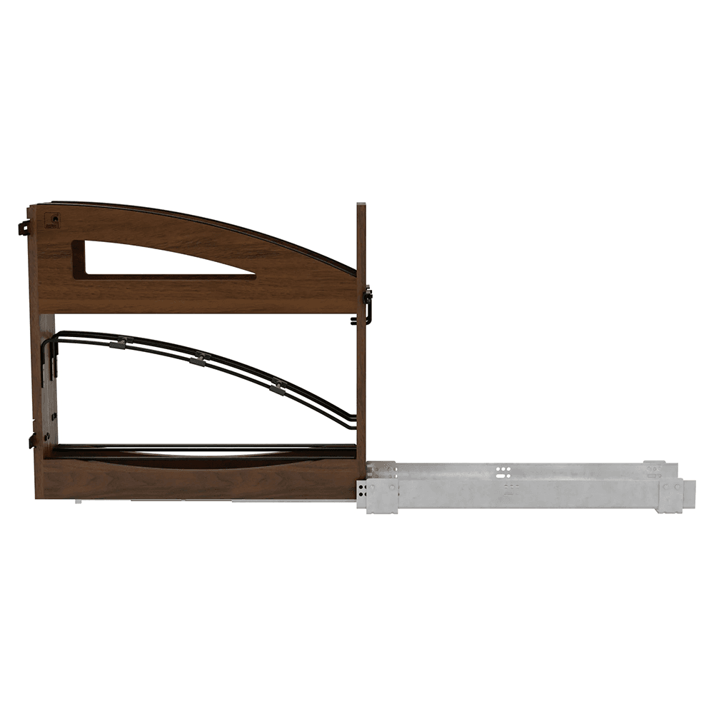 5" Craftsman Base Cabinet Pullout with Tray Divider/Foil Wrap Holder for 9" Base Cabinets, Dark Brown Alt 4 - Image