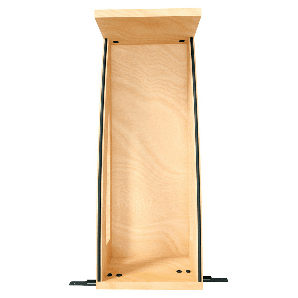 8" Craftsman Base Cabinet Pullout Organizer with Black Accents for 12" Base Cabinets, Light Brown Alt 4 - Image