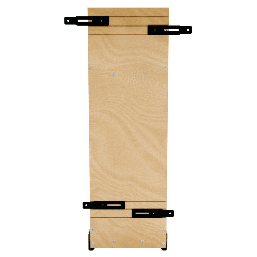 8" Craftsman Knife Block Pullout Organizer with Black Accents for 12" Base Cabinets, Light Brown Alt 2 - Image