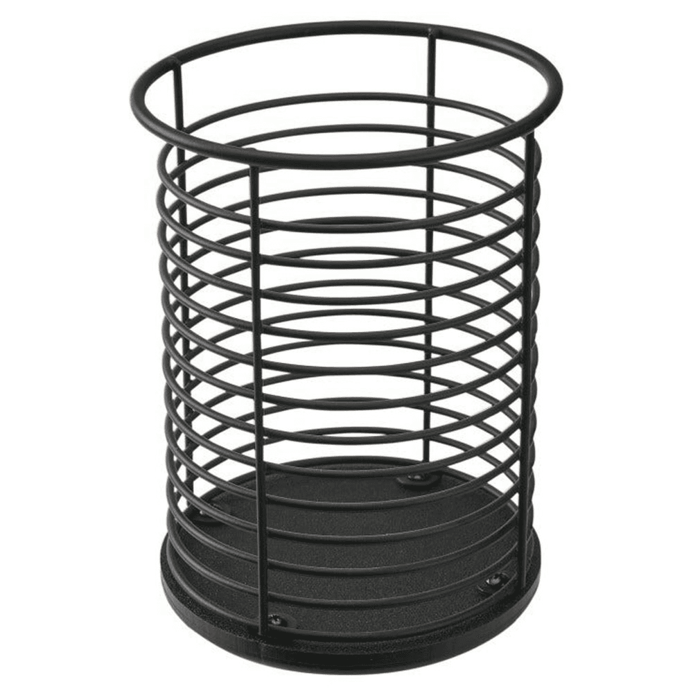 5" Craftsman Utensil Pullout Organizer with Black Accents for 9" Base Cabinets, Light Brown Alt 6 - Image