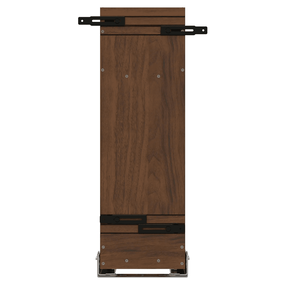 8" Craftsman Utensil Pullout Organizer with Black Accents for 12" Base Cabinets, Dark Brown Alt 1 - Image