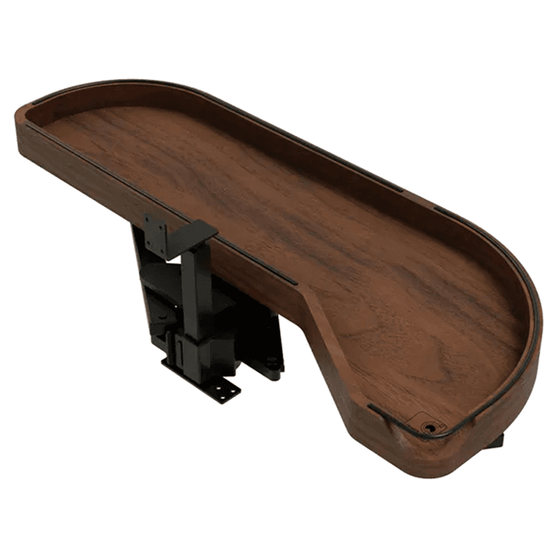 12" One-Tier Craftsman Collection Girasolo with Soft-Close/Black Accents for Right Opening/Blind Right Corner Cabinet, Dark Brown Main - Image