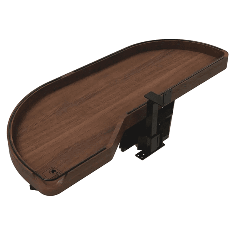 15" One-Tier Craftsman Collection Girasolo with Soft-Close/Black Accents for Left Opening/Blind Left Corner Cabinet, Dark Brown Main - Image