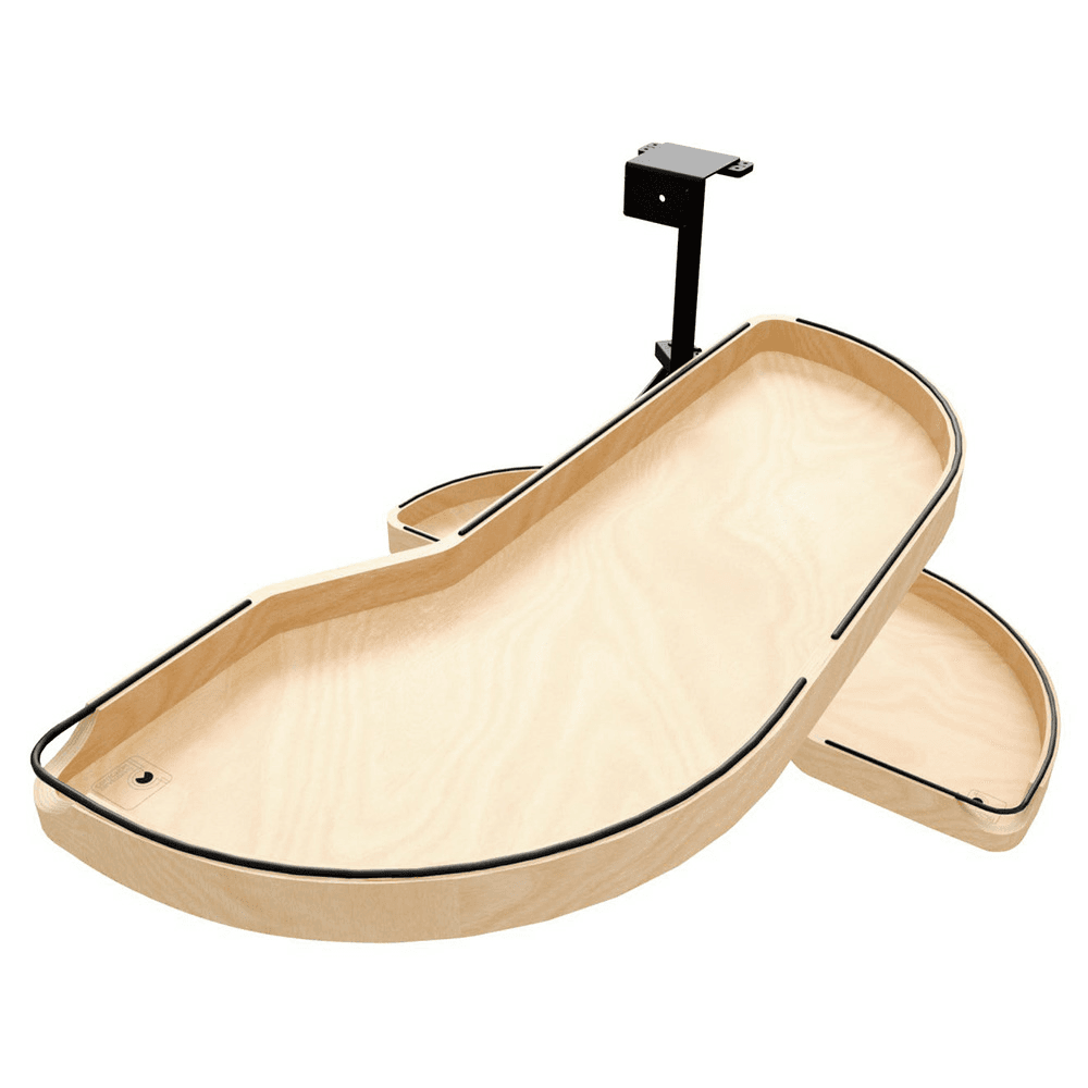 15" Two-Tier Craftsman Collection Girasolo with Soft-Close/Black Accents for Right Opening/Blind Right Corner Cabinet, Light Brown Main - Image