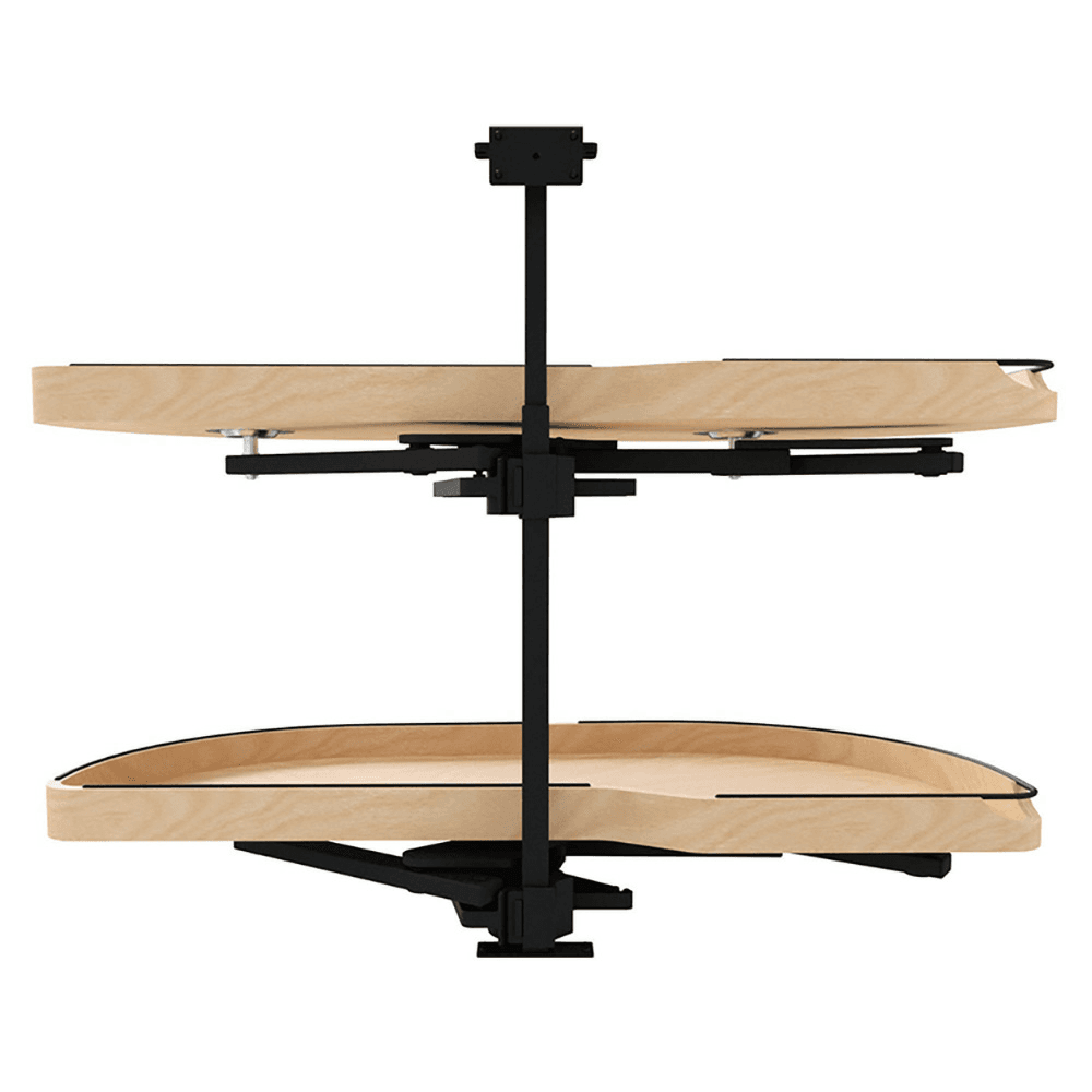 18" Two-Tier Craftsman Collection Girasolo with Soft-Close/Black Accents for Right Opening/Blind Right Corner Cabinet, Light Brown Alt 2 - Image