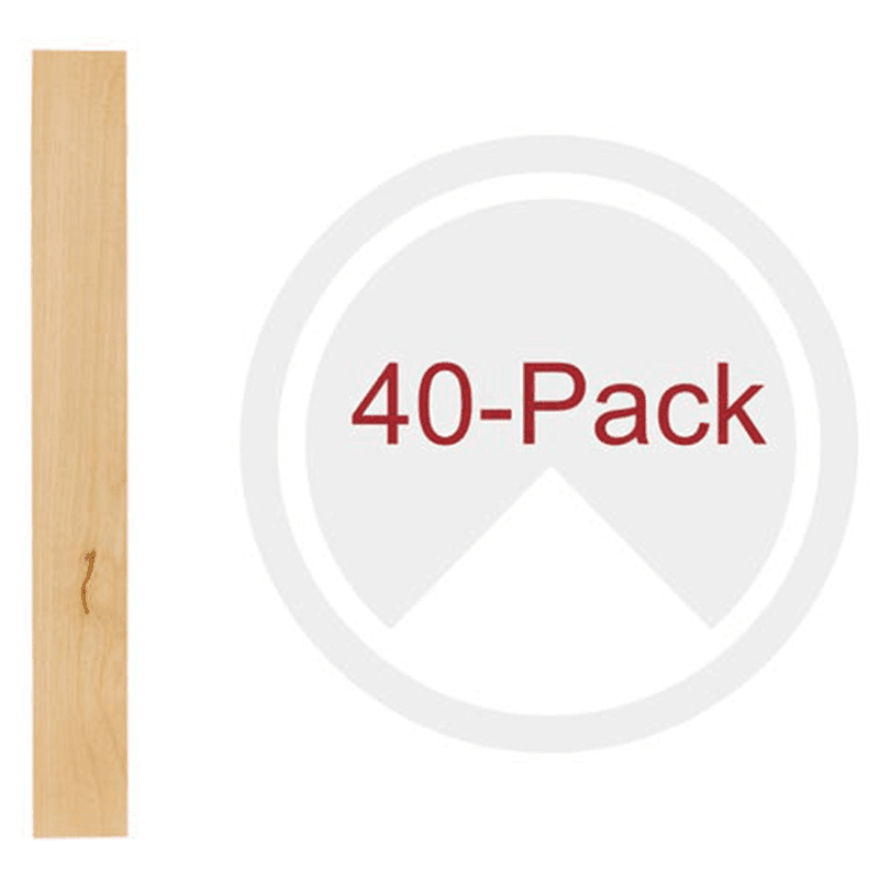 19-5/8" x 2-3/8" x 2-3/8" x 2-3/8" 4PILU Wood Pilaster System, Light Brown (40/Box) Main - Image