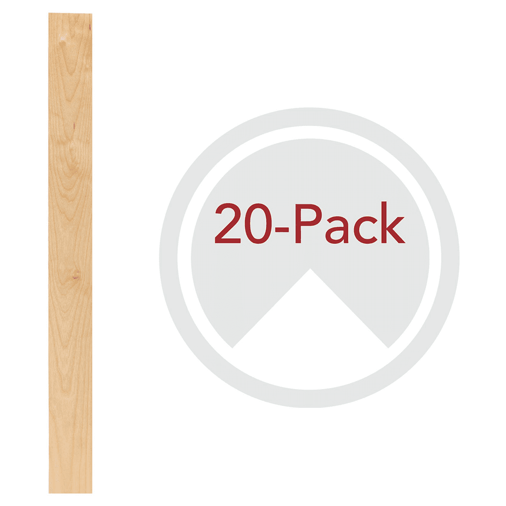 49-7/8" x 2-3/8" 4PILU Wood Pilaster System, Light Brown Main - Image