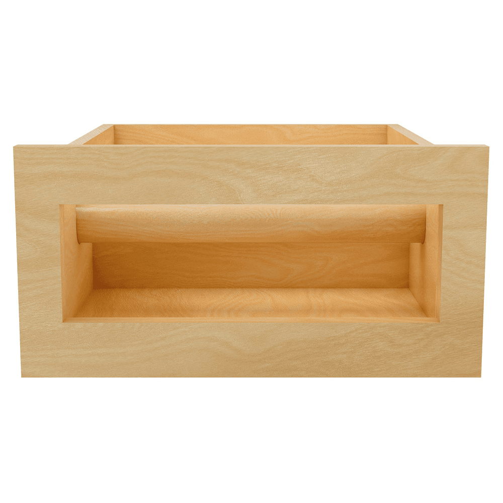 15" Paper Towel Drawer System with BLUM Soft-Close Slides for 18" Base Cabinets, Dark Brown Alt 2 - Image