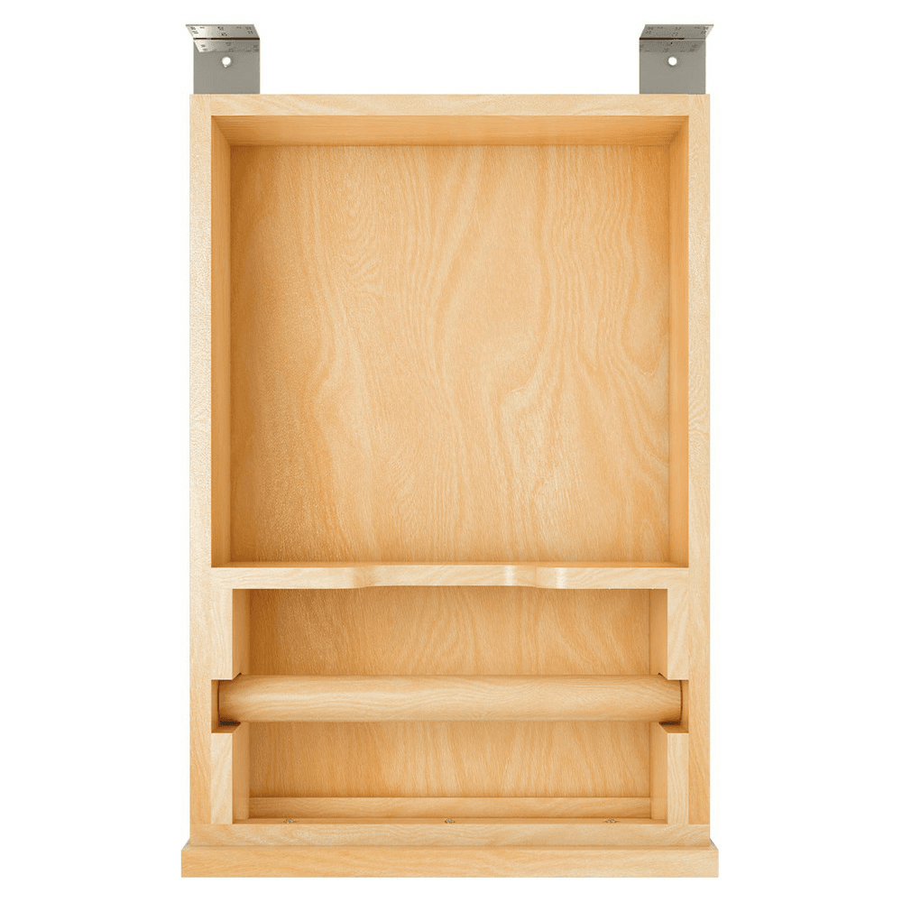 15" Paper Towel Drawer System with BLUM Soft-Close Slides for 18" Base Cabinets, Dark Brown Alt 3 - Image