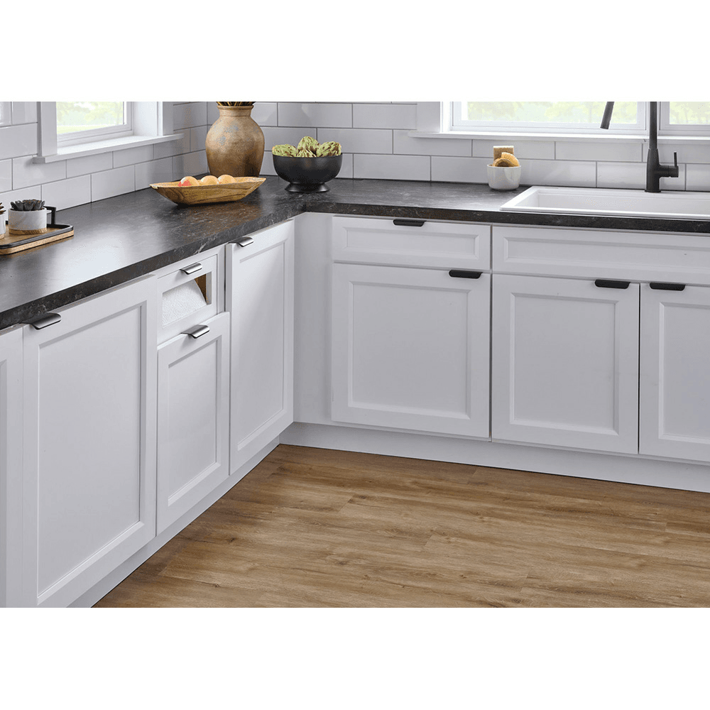 15" Paper Towel/Foil Wrap Tiered Drawer System with BLUM Soft-Close Slides for 18" Base Cabinets, Dark Brown Alt 9 - Image