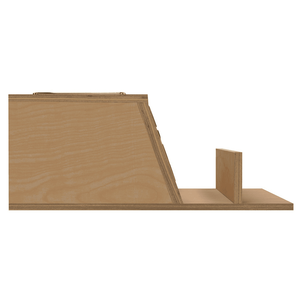 13-5/32" Vanity Drawer Insert with Stainless Steel Bin for 18" Vanity Base Cabinet Drawers, Brown Alt 1 - Image