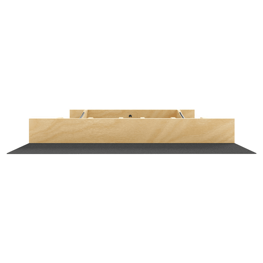 19-1/4" Craftsman Cutlery Drawer Insert with Black Accent, Light Brown Alt 2 - Image