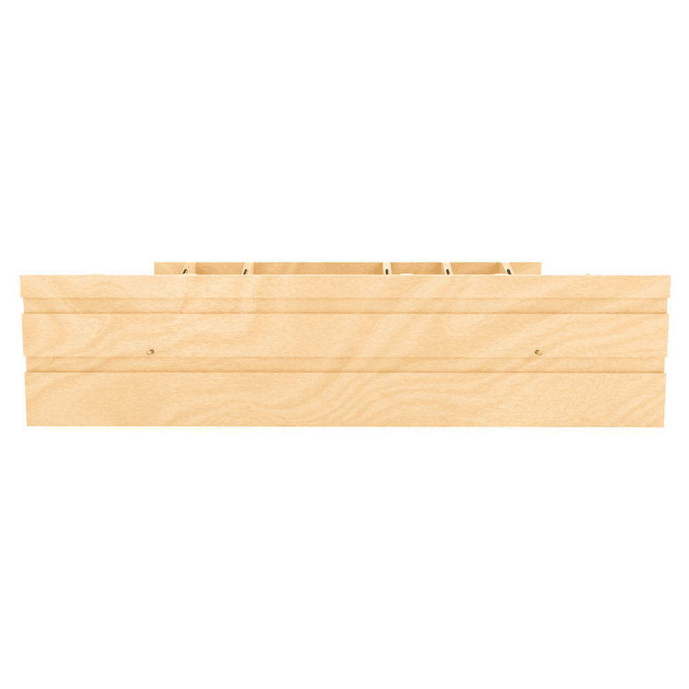 25-1/4" Craftsman Adjustable Deep Cutlery Drawer Divider Insert with Black Accent, Light Brown Alt 3 - Image