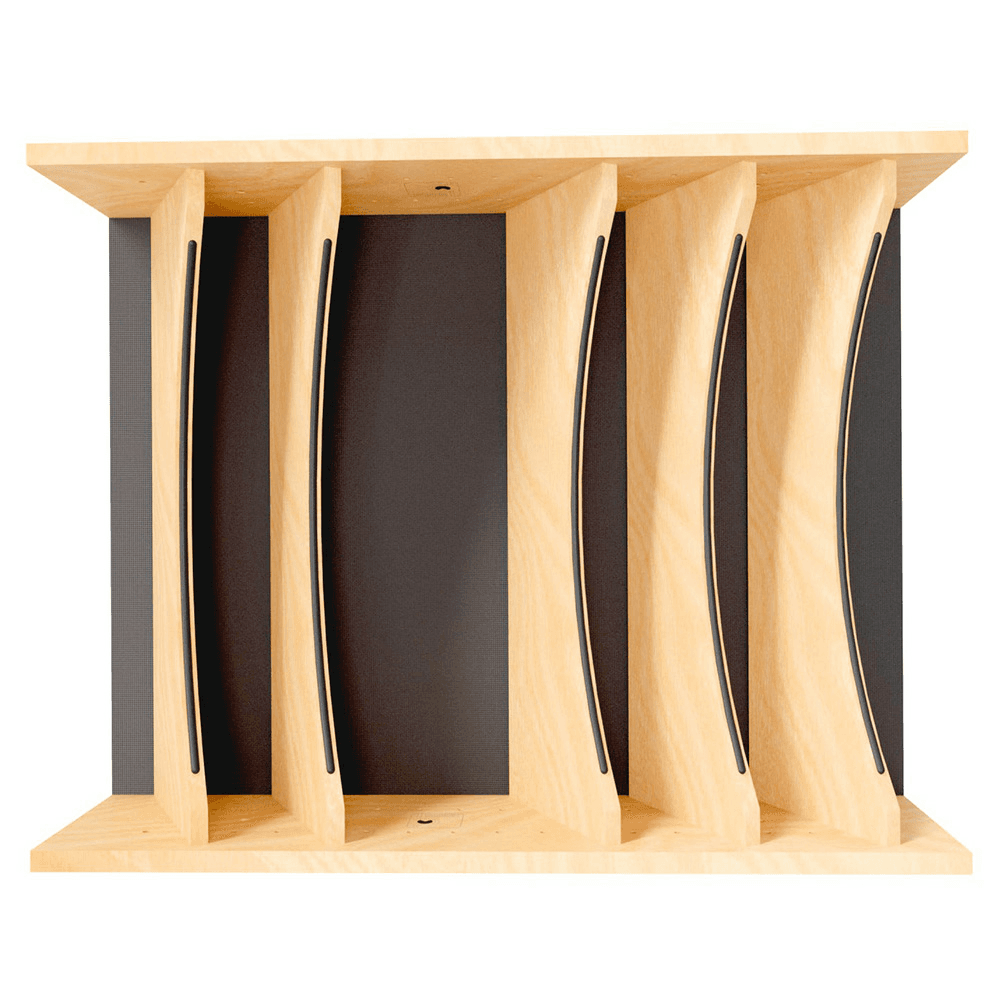 25-1/4" Craftsman Adjustable Deep Cutlery Drawer Divider Insert with Black Accent, Light Brown Alt 4 - Image
