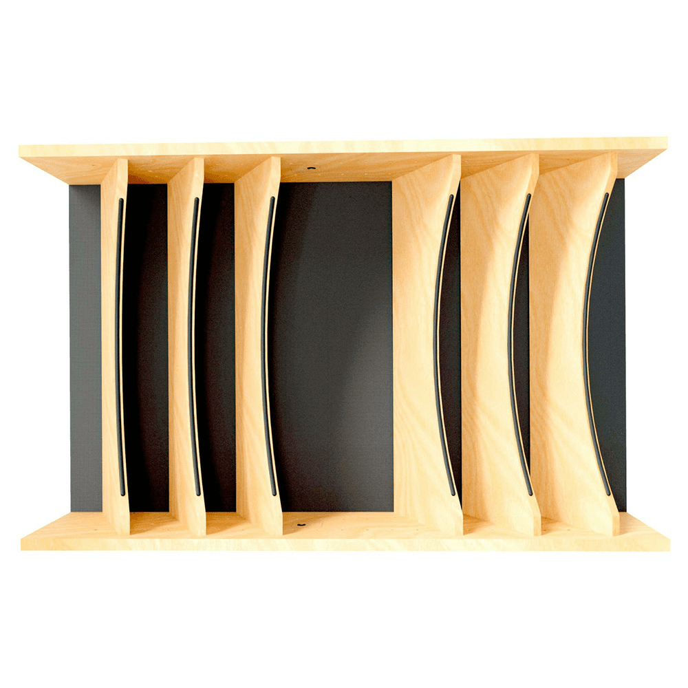 31-7/32" Craftsman Adjustable Deep Cutlery Drawer Divider Insert with Black Accent, Light Brown Alt 4 - Image