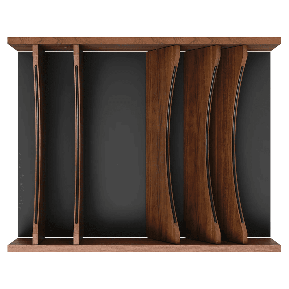 30" 4WDIVCC Deep Drawer Divider Insert, Dark Brown Alt 2 - Image