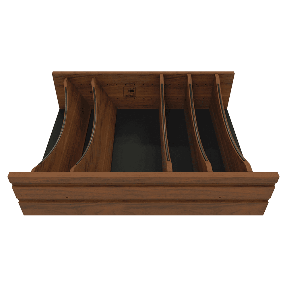 30" 4WDIVCC Deep Drawer Divider Insert, Dark Brown Alt 6 - Image