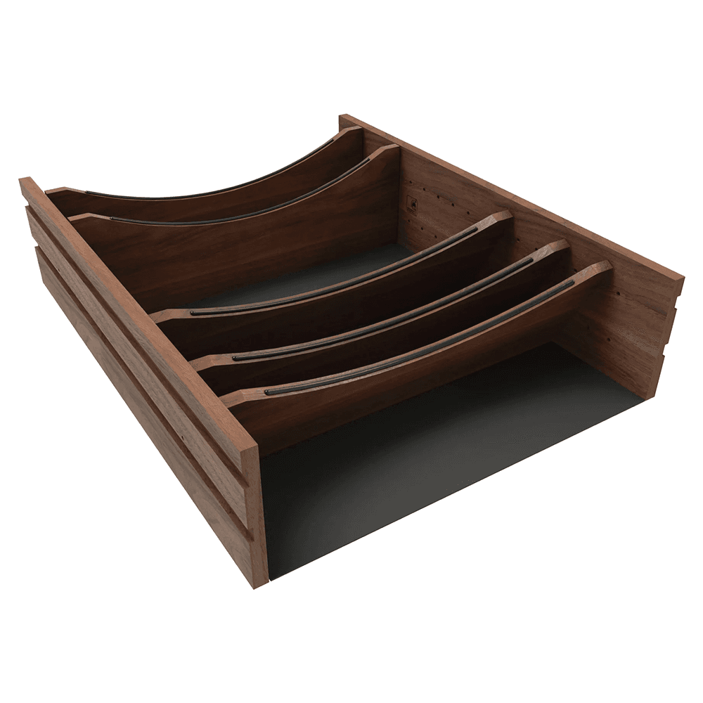 30" 4WDIVCC Deep Drawer Divider Insert, Dark Brown Main - Image