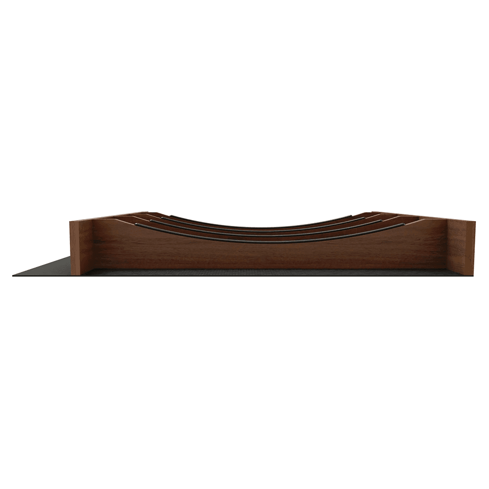 21" 4WUTCC Craftsman Utensil Drawer Insert with Black Accent, Dark Brown Alt 1 - Image