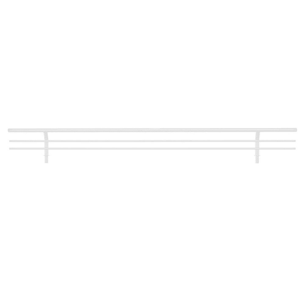 Chrome Finish Shoe Rail for Closet or Pantry Shelves