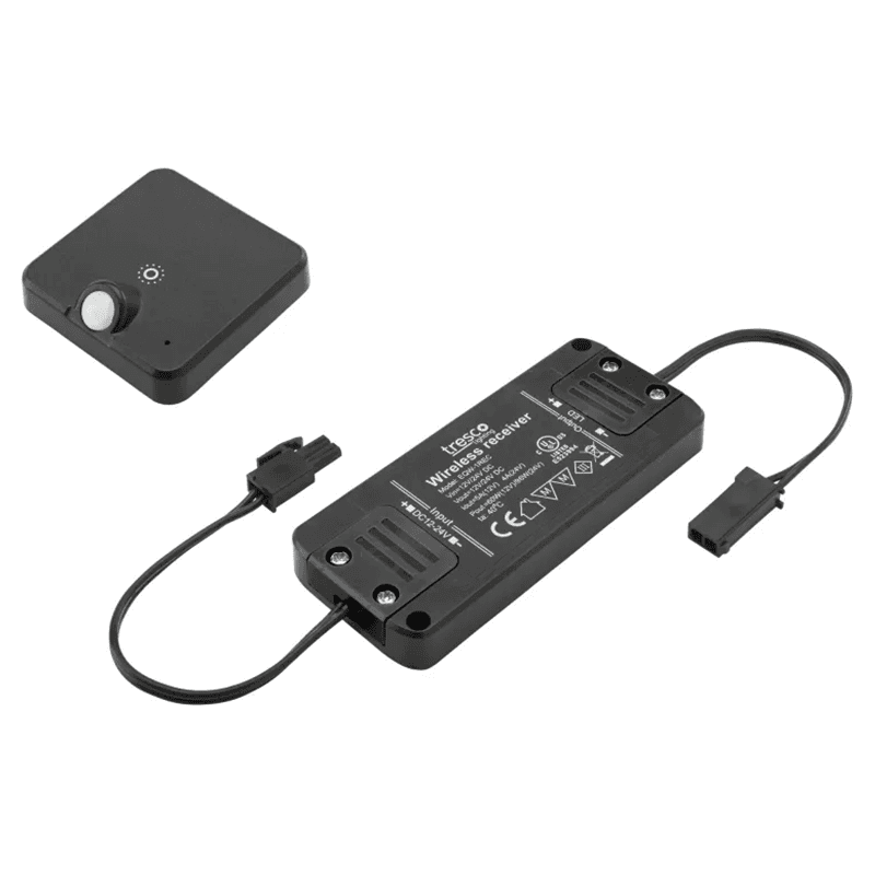 12/24VDC 60W/96W EquiLine FREEDiM Series Receiver/Wireless Touch Dimmer with Motion, Black Alt 1 - Image
