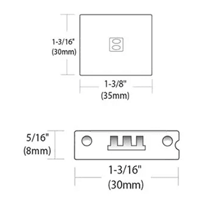 27W Eurolinx 2.0 Touch Dimmer, 1-3/8", Gray Alt 2 - Image