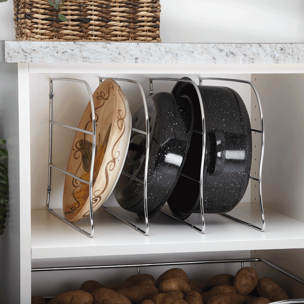 1/4" Tray Divider for 12" Height, Chrome - Alt Image 2