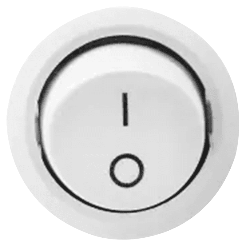 120V Rocker Switch, 39", White Main - Image