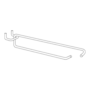 10" RVS283 Scanner Hook, Zinc Finish Main - Image