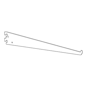 10" RVS46 Downslant Shelf Bracket, Satin Zinc/Brass Finish Main - Image