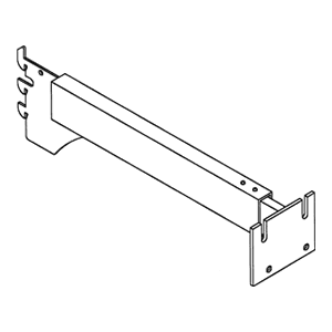 24" Cornice Bracket, Satin Zinc Finish Main - Image