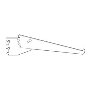 14" RVS843 Heavy-Duty Adjustable Downslant Shelf Bracket, Satin Zinc Main - Image