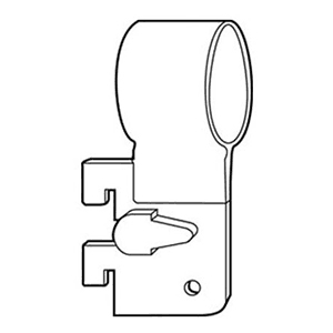 RVS93 Hangrod Bracket for 89B Hangrod, Chrome/Brass Main - Image