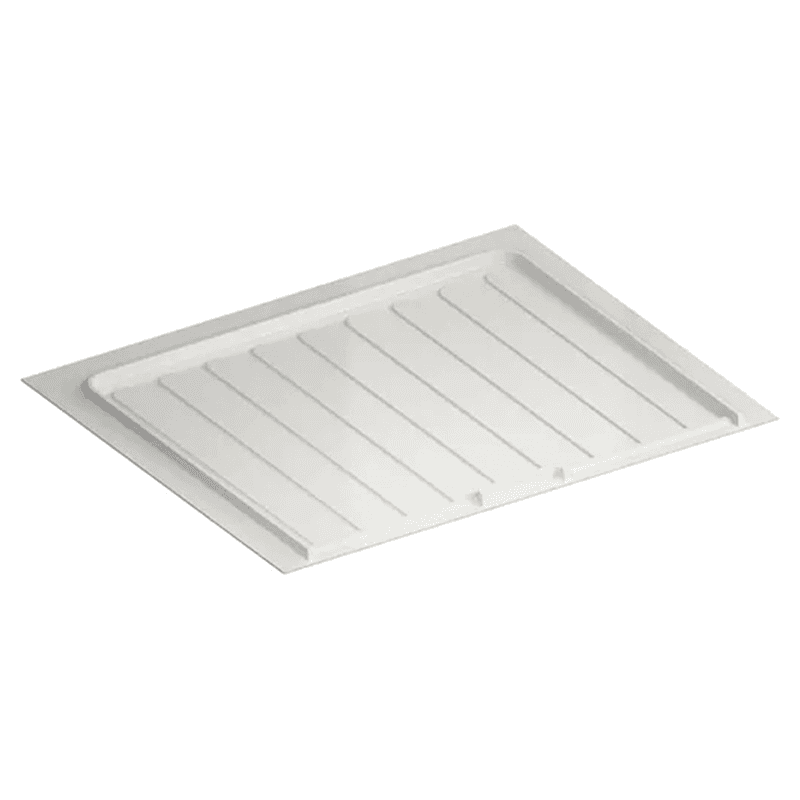 27"-30" Polystyrene Sink Base Drip Tray, White Main - Image
